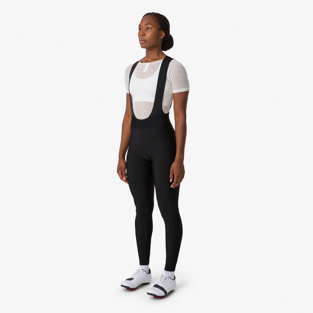 Women's Core Winter Tights With Pad - Black
