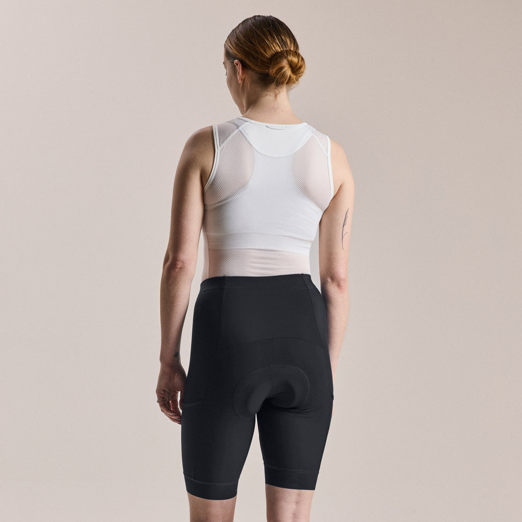 Women's Core Cargo Shorts - Black/White