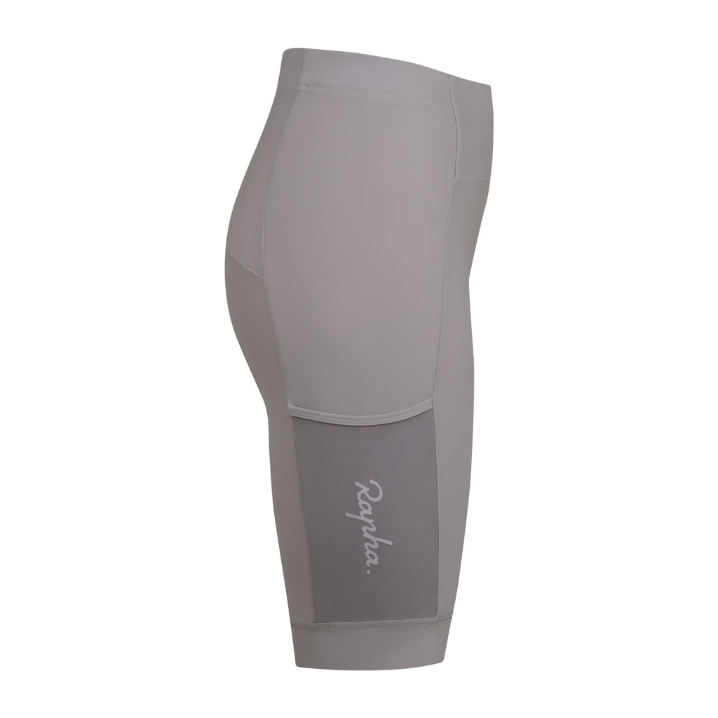 Women's Core Cargo Shorts - Smoky Silver/White