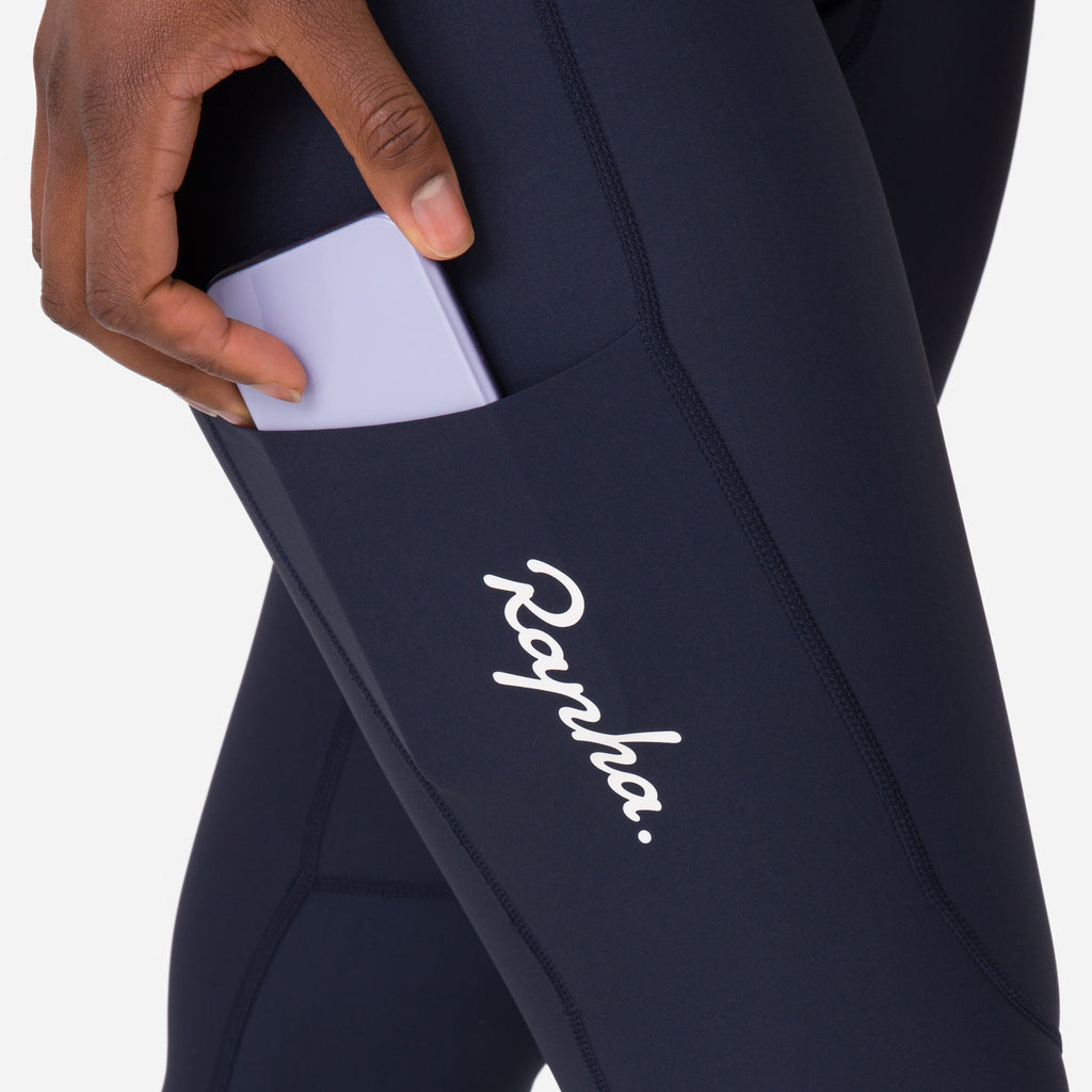 Women's 3/4 Tights - Dark Navy/White
