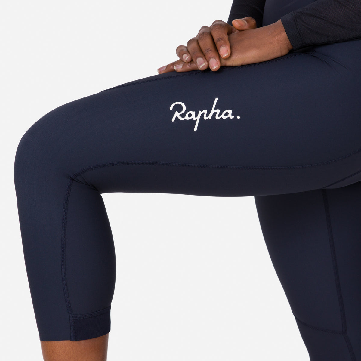 Women's 3/4 Tights - Dark Navy/White