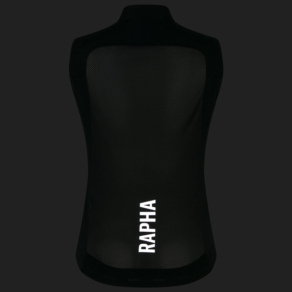Women's Pro Team Lightweight Gilet - Black/Silver