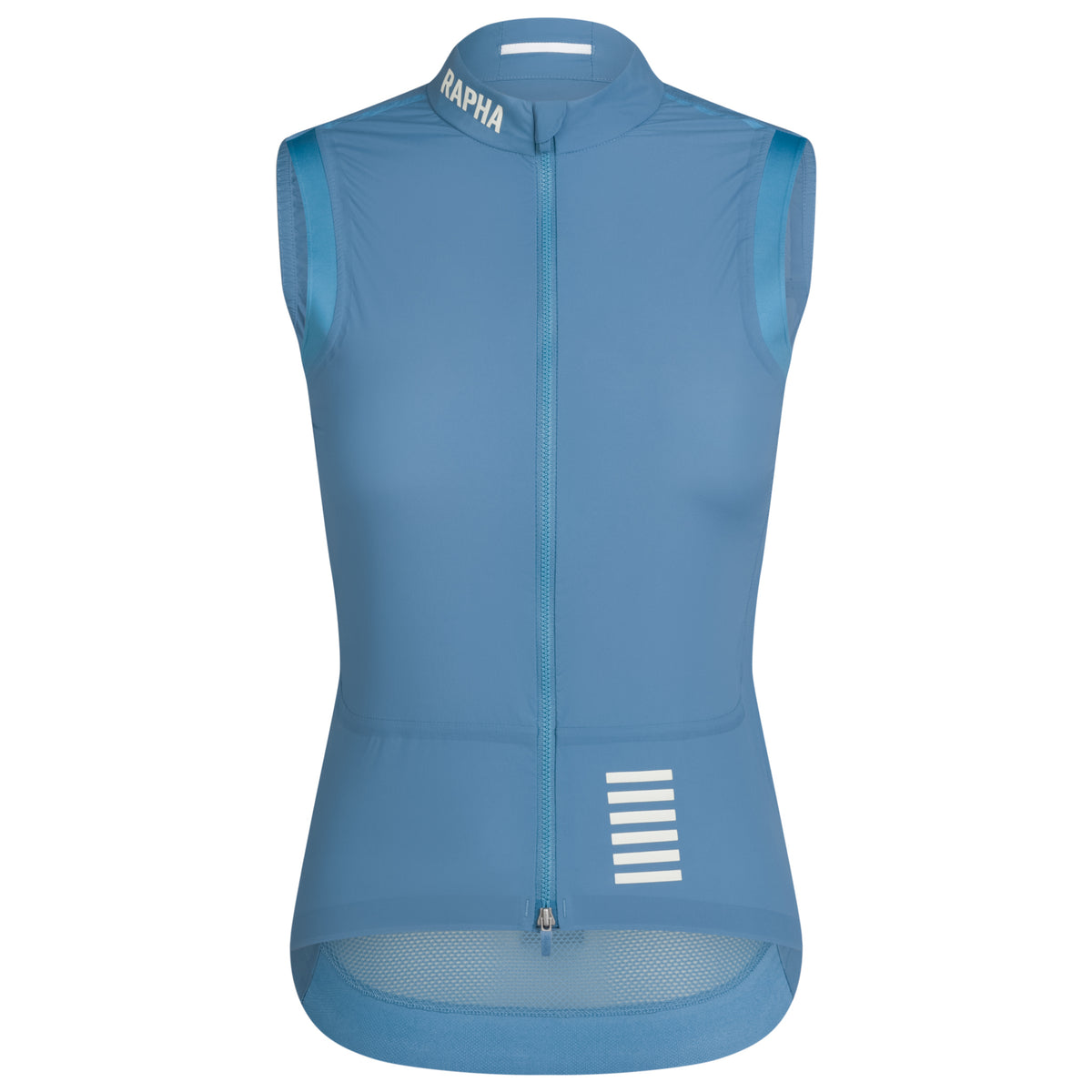 Women's Pro Team Lightweight Gilet - Dusted Blue/White